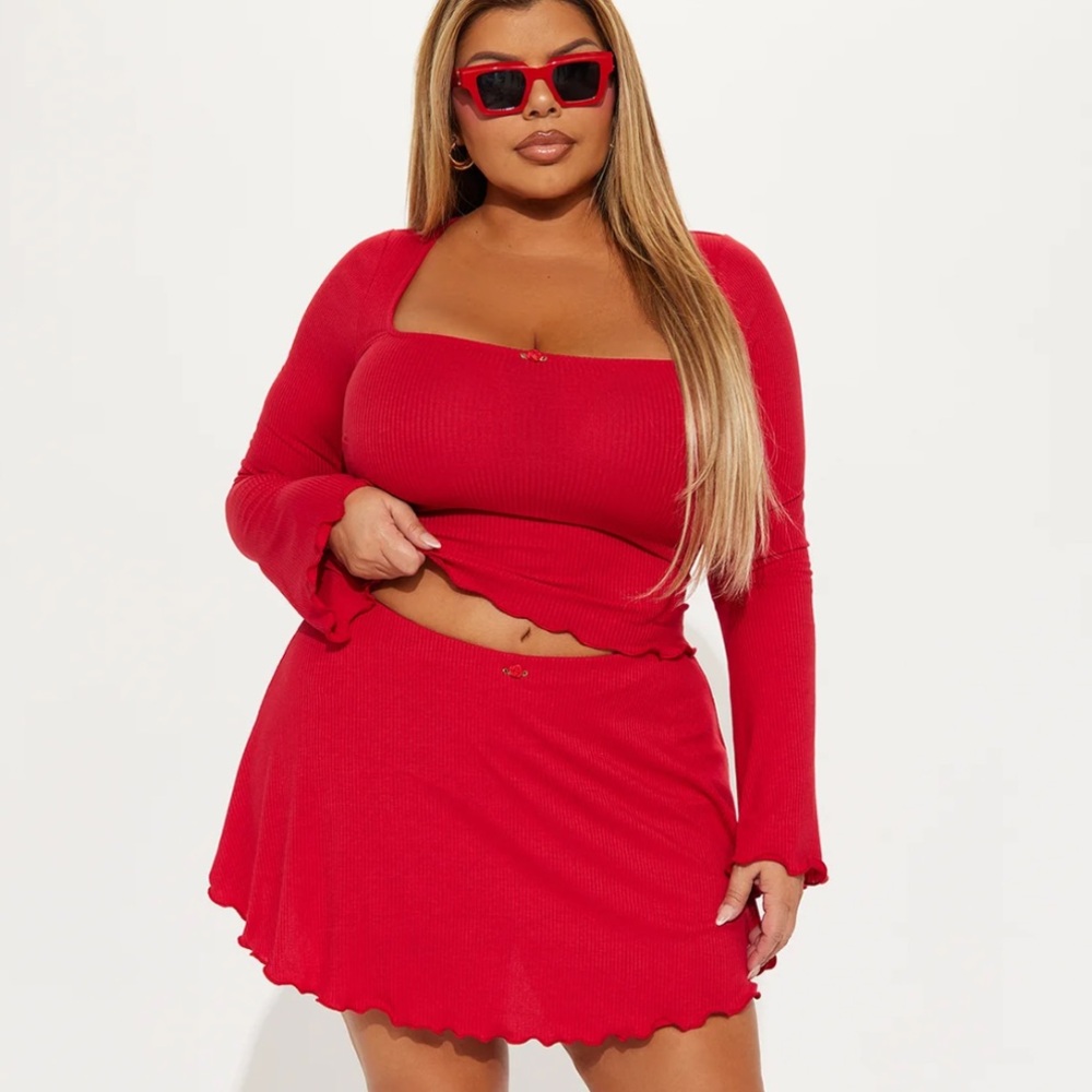 Emilia Skort Set - Red